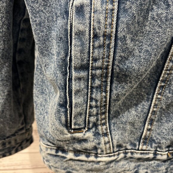 Members Only x Nickelodeon SpongeBob Logo Denim Jean Jacket Size XL Character - Picture 3 of 16